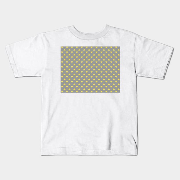 Heart Pattern in trendy colors 2021 Kids T-Shirt by Hispaniola-Fineart